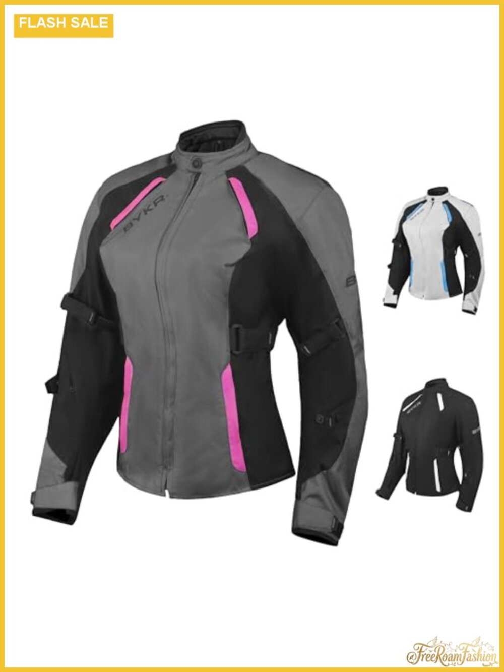 Women's Motorcycle Jacket CE Armored Cordura Biker Riding Gear